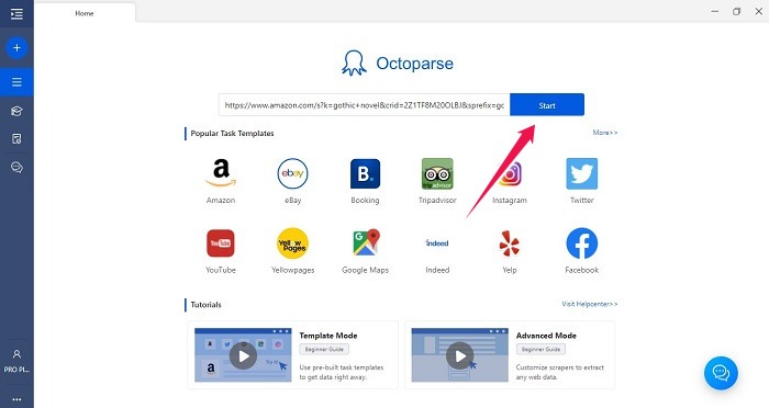 Octoprase 8.4 Web Scraping Tool Actualizar enlace de revisión Comenzar