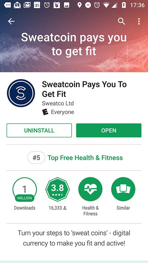 descargar sweatcoin