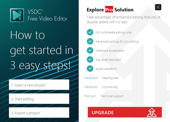 Características de Vsdc Free Video Editor Review Pro