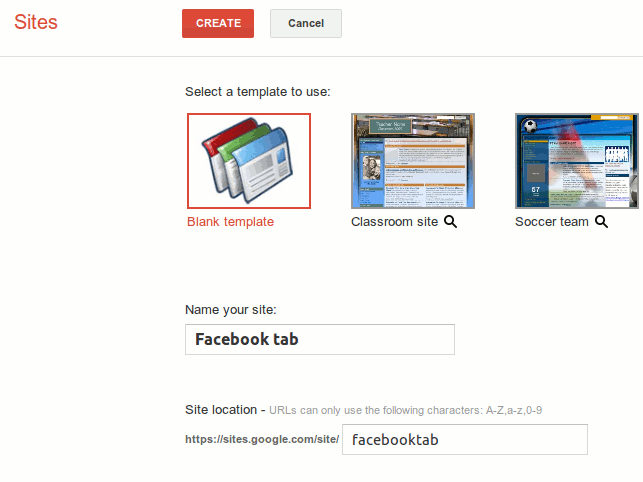 Tabs-google-sitio-configuración