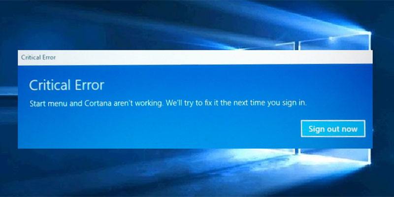 ¿El menú Inicio no funciona en Windows 10?  Aquí está cómo solucionarlo