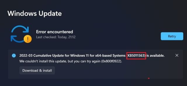 6. Aplicar la actualización de Windows 11 manualmente