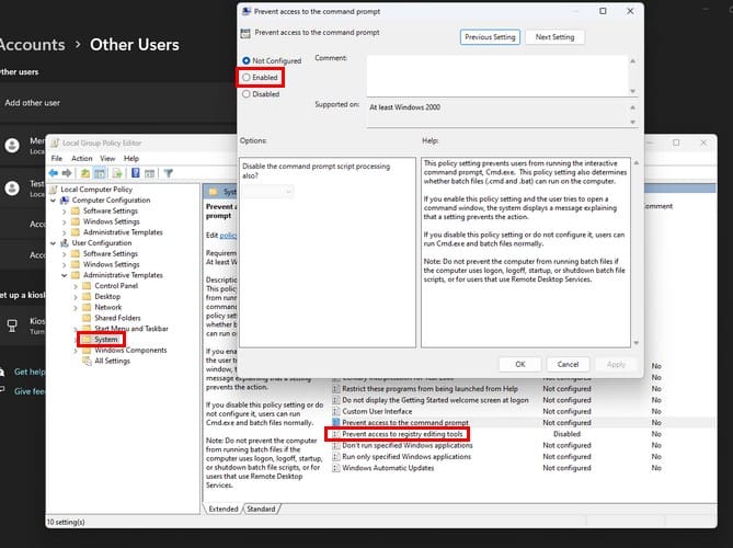 Impedir el acceso a las herramientas de edición del registro de Windows 11