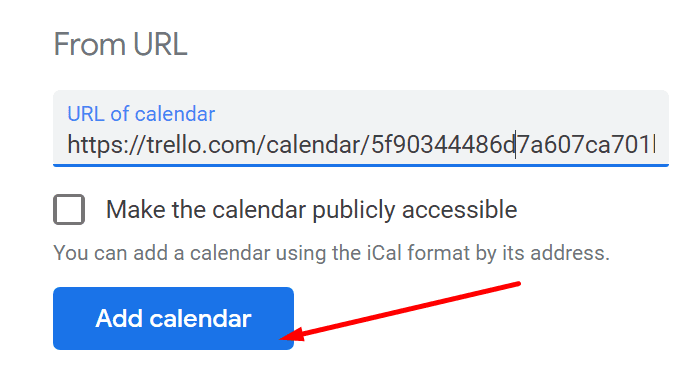 vincular el calendario de Trello al calendario de Google