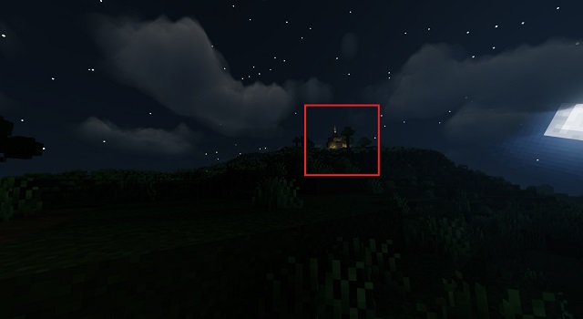 Buscando fuentes de luz para encontrar tu casa en Minecraft