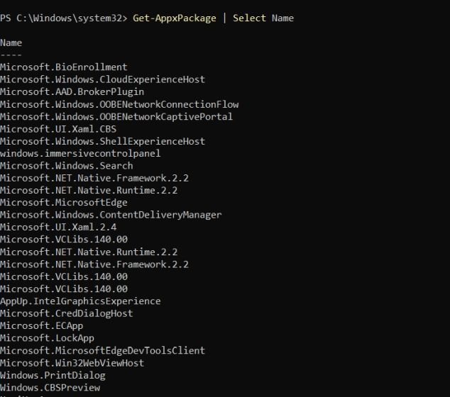 Eliminar aplicaciones de Windows 11 con PowerShell