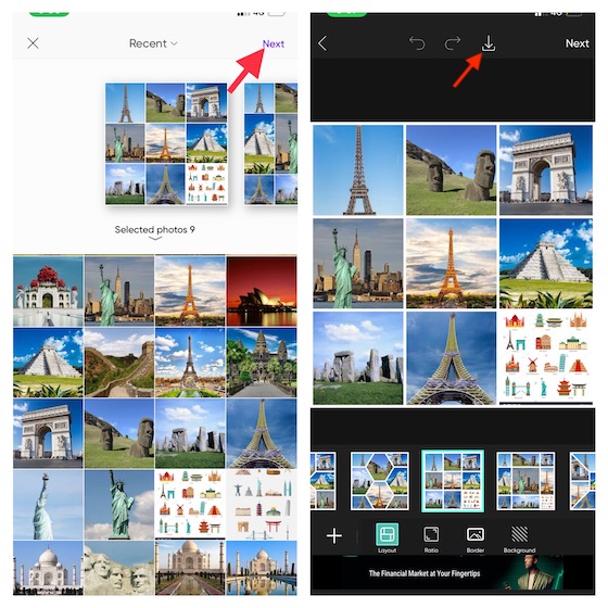 Diseña tus collages usando Picsart en iPhone y iPad