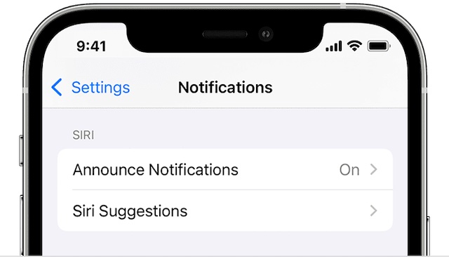 Anunciar notificaciones con Siri en AirPods 