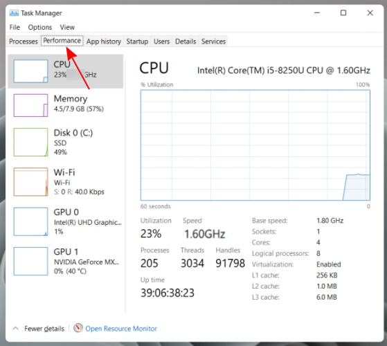 buscar dirección IP - administrador de tareas - windows 11 - 2